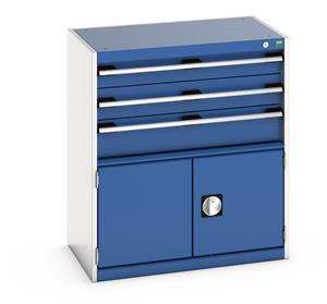 Bott Cubio 3 Drawer,1 Door Cabinet 800Wx525Dx900mmH Bott Drawer Cabinets 800 Width x 525 Depth 40012023.11v Gentian Blue (RAL5010) 40012023.24v Crimson Red (RAL3004) 40012023.19v Dark Grey (RAL7016) 40012023.16v Light Grey (RAL7035) 40012023.RAL Bespoke colour £ extra will be quoted